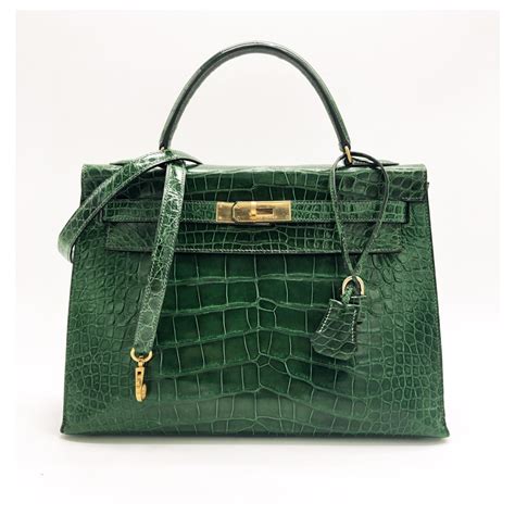 hermes aligator kelly bag|Hermes crocodile bag cost.